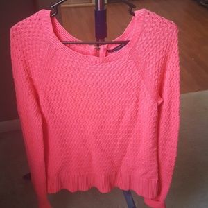 American Eagle hot pink knitted sweater